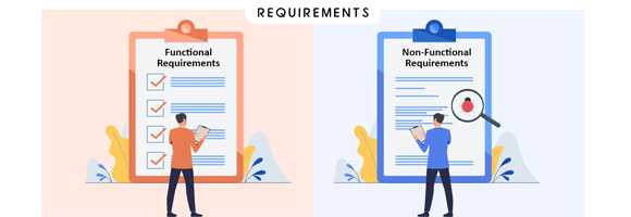 المتطلبات الوظيفية وغير الوظيفية functional and non-functional requirements
